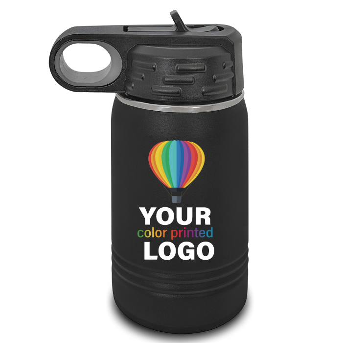 12 oz Insulated Sport Water Bottle -Mix & Match- Bulk Wholesale Personalized Engraved or Full Color Print Logo