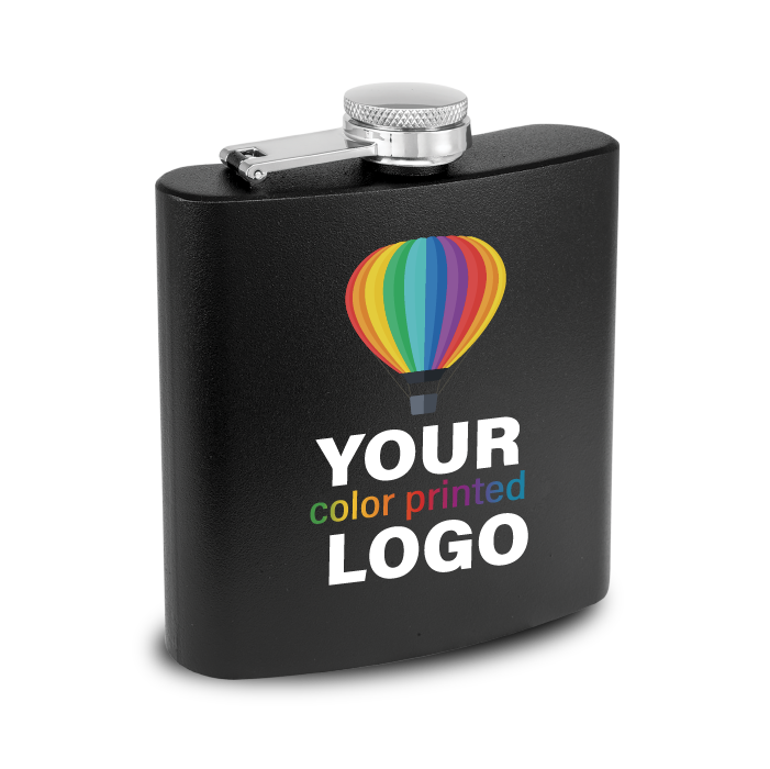 6 oz Flask -Mix & Match- Bulk Wholesale Personalized Engraved or Full Color Print Logo