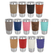 This Polar Camel 20 oz. tumbler is wrapped in the luxury of Laserable Leatherette and comes with a clear lid. The tumbler has all the heat/cold retention properties of Polar Camel, the added beauty of Laserable Leatherette, and the durability of both. Tape at the bottom, they fit most cup holdersand are available in several colors. They make great awards, personalized gifts, or incentives and are perfect for fundraisers!