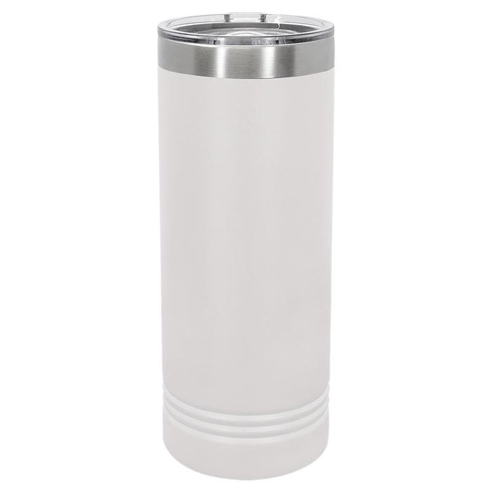 CASE of 24 - 22 oz Skinny Stainless Steel Insulated SureGrip Tumblers, Blank, Polar Camel Lid