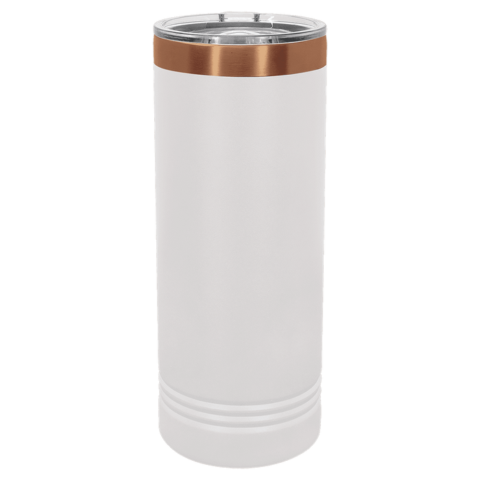 22 oz Skinny Stainless Steel Insulated SureGrip Tumblers, Blank, Polar Camel Lid