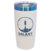 White to Rainbow tumblers, laser engraved logo, 20 oz Polar Camel Prism Ion Plated
