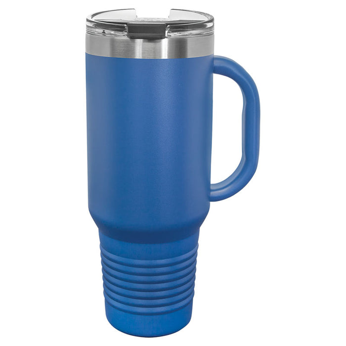 Polar Camel 40 oz. Travel Mug with Handle, Straw Included