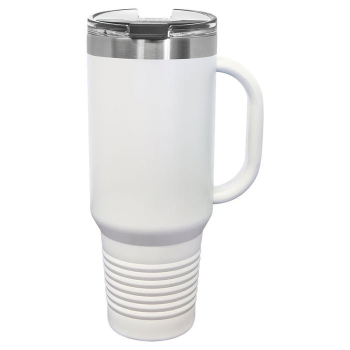 Polar Camel 40 oz. Travel Mug with Handle, Straw Included