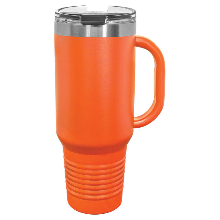 Polar Camel 40 oz. Travel Mug with Handle, Straw Included