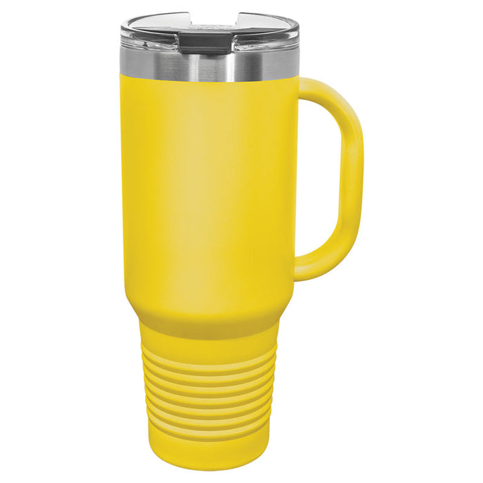 Polar Camel 40 oz. Travel Mug with Handle, Straw Included