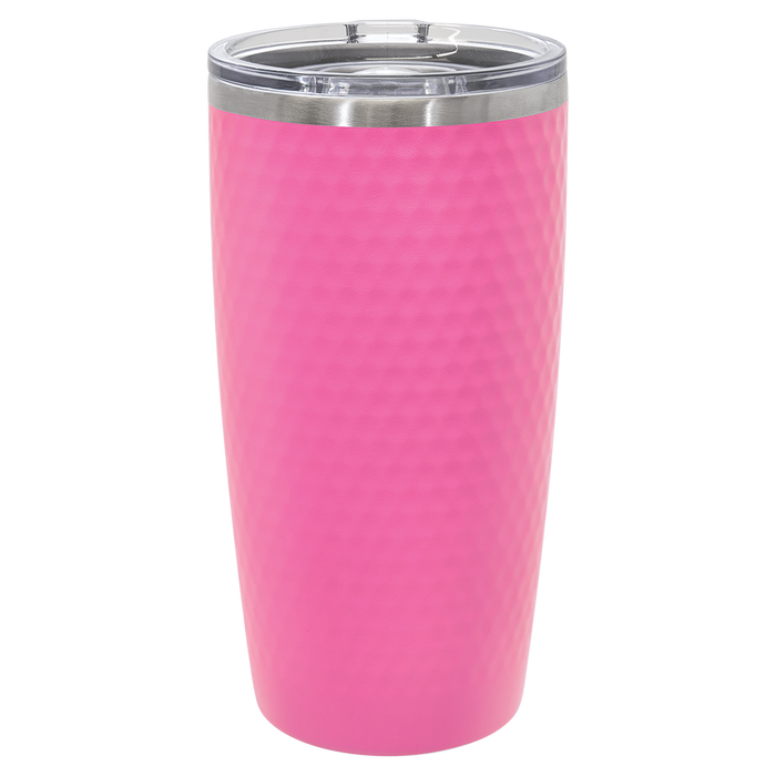 Vaso con hoyuelos de pelota de golf de 20 oz - Taza de viaje con aislamiento de acero inoxidable
