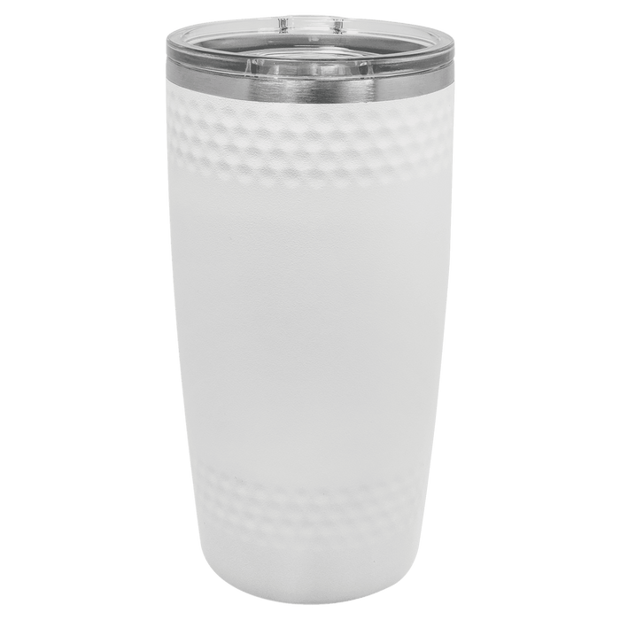 Vaso con hoyuelos de pelota de golf de 20 oz - Taza de viaje con aislamiento de acero inoxidable