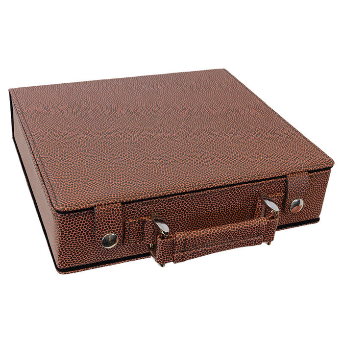 Laserable Leatherette 100 pc Poker Chip Set Case, Dice, and Cards
