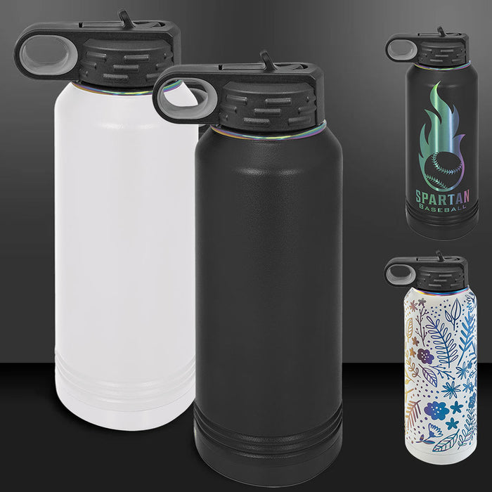 32 oz Ion Plated Insulated Sport Water Bottle -Mix & Match- Bulk Wholesale Personalized Engraved or Full Color Print Logo