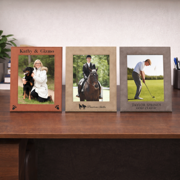 Leatherette 8 x 10 Photo frames blank bulk wholesale laser engraved photo frames and certificate holders