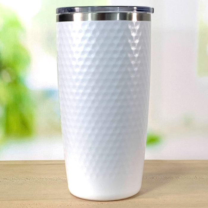 Vaso con hoyuelos de pelota de golf de 20 oz - Taza de viaje con aislamiento de acero inoxidable
