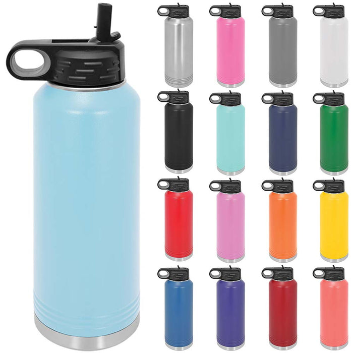 40 oz stainless steel sports water bottle polar camel wholesale straw lid