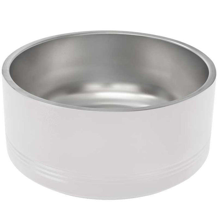 Blank 64 oz Insulated Stainless Steel Pet Bowl