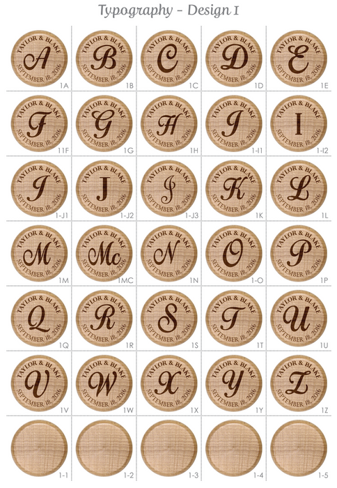 Initial Wedding Wine Stoppers