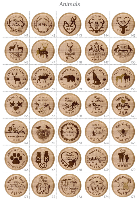 Tapones de vino de animales