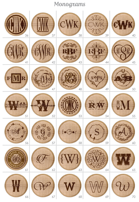 Monogram Wine Stoppers