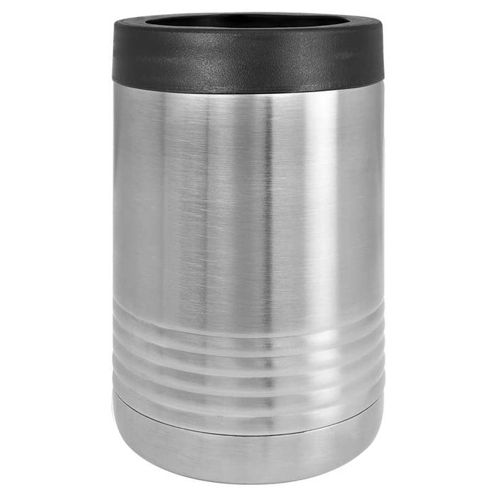 Soporte para bebidas en blanco para lata/botella - Enfriador de latas de acero inoxidable aislado