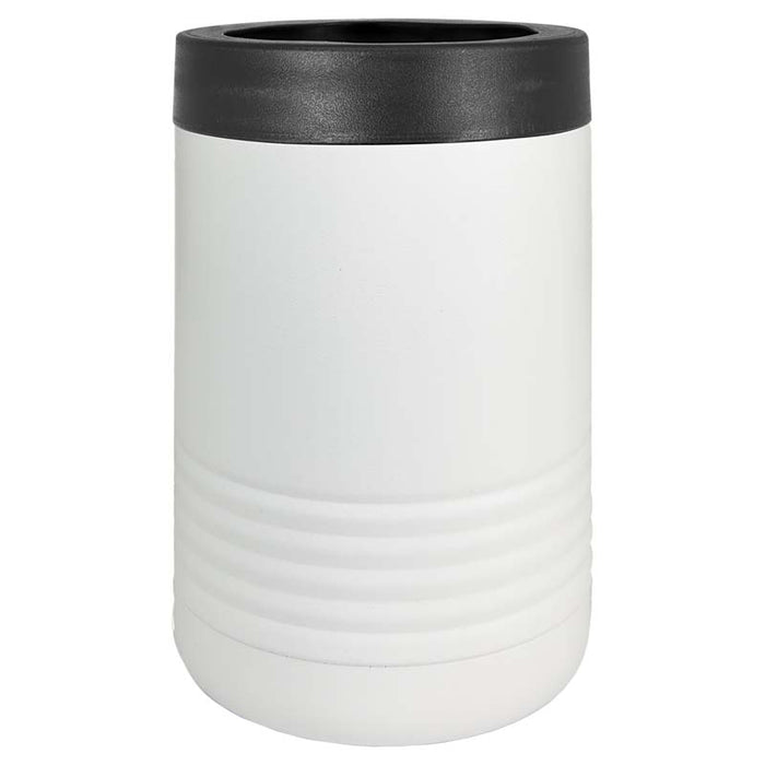 Soporte para bebidas en blanco para lata/botella - Enfriador de latas de acero inoxidable aislado