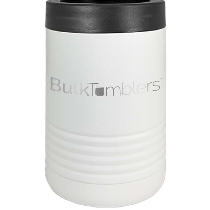 Promo Personalized Beverage Holder for Can / Bottle w Logo Laser Engraved on Insulated Stainless Steel