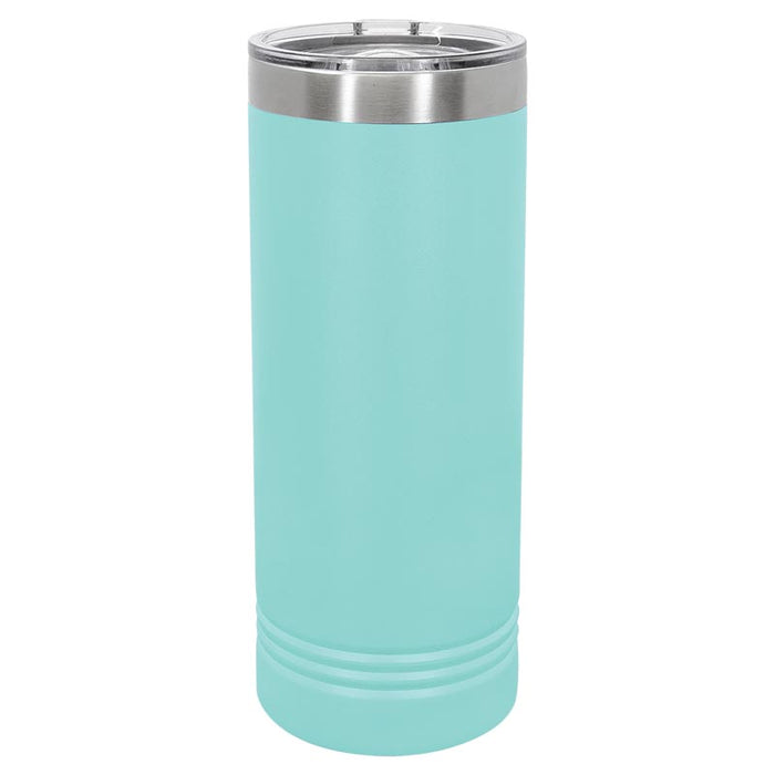22 oz Skinny Stainless Steel Insulated SureGrip Tumblers, Blank, Polar Camel Lid