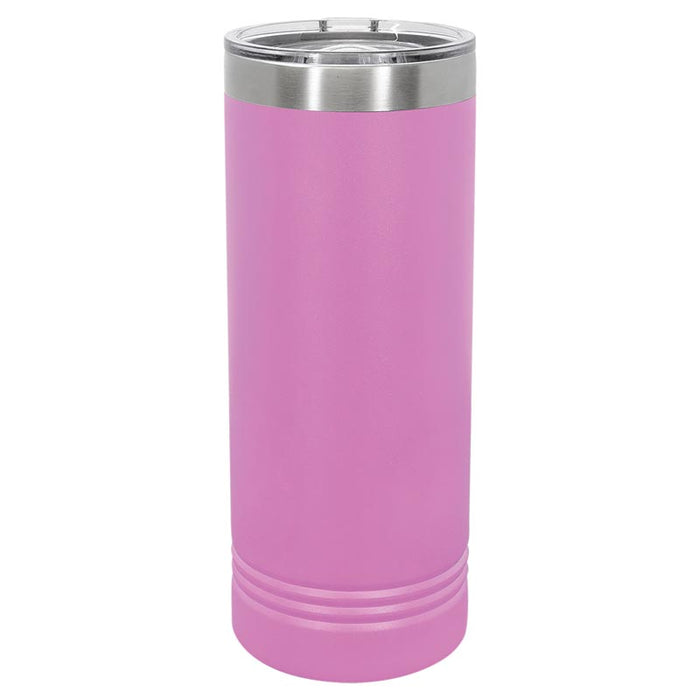 22 oz Skinny Stainless Steel Insulated SureGrip Tumblers, Blank, Polar Camel Lid