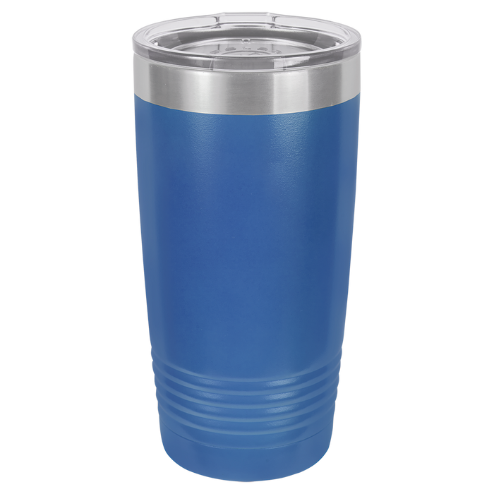 CAJA de 24 - Vasos SureGrip aislados de acero inoxidable en blanco de 20 oz con tapa