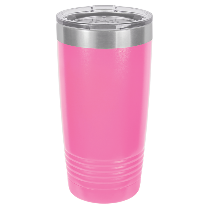 CAJA de 24 - Vasos SureGrip aislados de acero inoxidable en blanco de 20 oz con tapa