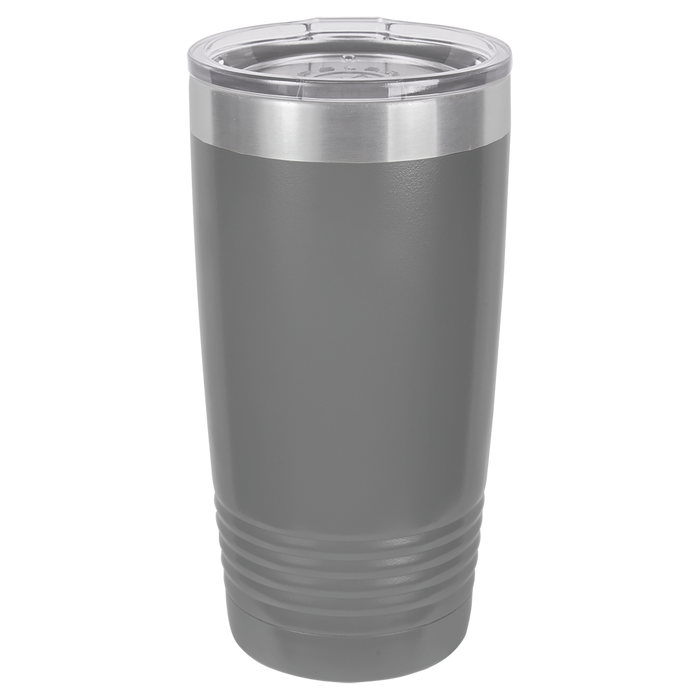 CAJA de 24 - Vasos SureGrip aislados de acero inoxidable en blanco de 20 oz con tapa