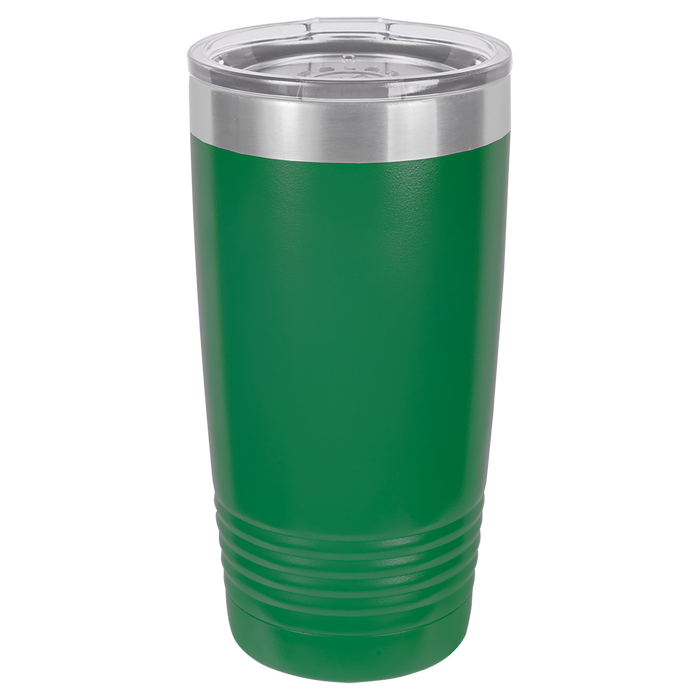 CAJA de 24 - Vasos SureGrip aislados de acero inoxidable en blanco de 20 oz con tapa