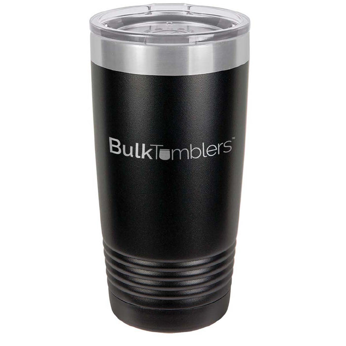 Vaso personalizado promocional de 20 oz -16 colores- Logotipo grabado con láser en acero inoxidable aislado + tapa
