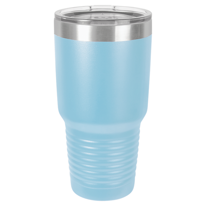30 oz Promo Personalized Tumbler -16 colors- Logo Laser Engraved on Insulated Stainless Steel + Lid