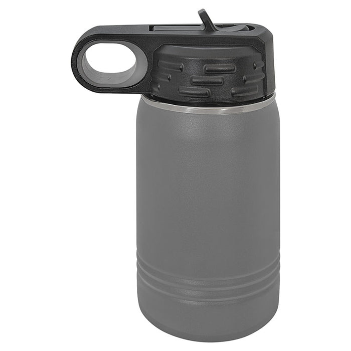 12 oz Kids Stainless Steel Powder Coated Blank Insulated Sport Water Bottle Polar Camel