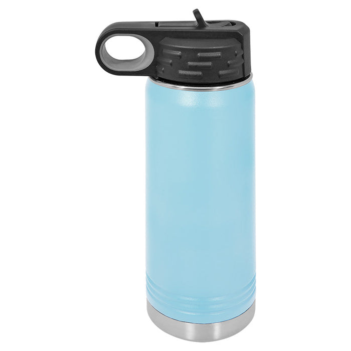 Caja de 24 - Botella de agua deportiva aislada en blanco con recubrimiento de polvo de acero inoxidable de 20 oz Polar Camel