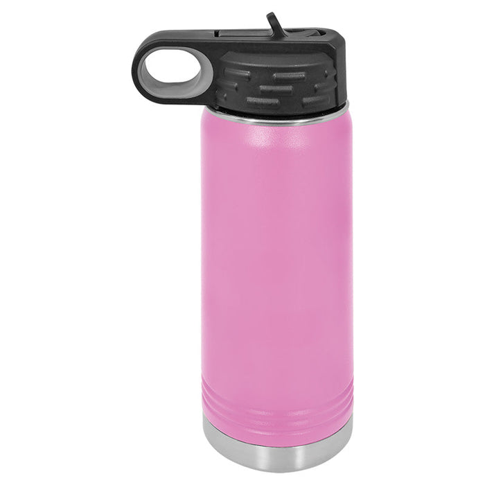 Caja de 24 - Botella de agua deportiva aislada en blanco con recubrimiento de polvo de acero inoxidable de 20 oz Polar Camel
