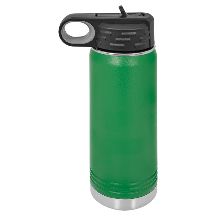 Caja de 24 - Botella de agua deportiva aislada en blanco con recubrimiento de polvo de acero inoxidable de 20 oz Polar Camel