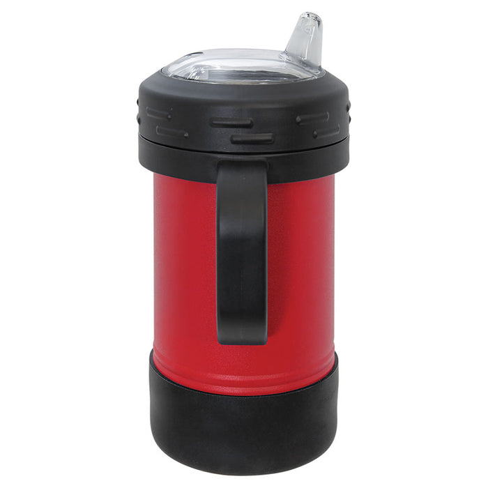 Vasos SureGrip aislados de acero inoxidable de 30 oz, en blanco, tapa de camello polar