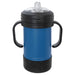 Polar Camel Sippy Cups are 10 oz. double wall insulated powder coated cups featuring removable handles, a silicone boot, and spill proof lid. The     screw on lid features a hard plastic spout with a rubber leak proof valve. The cup can be used with or without the heavy-duty plastic handles that    attach to the lid. They offer plenty of space for personalization and can  be taken apart for easy cleaning. The plastic lid may need an occasional   deep cleaning.