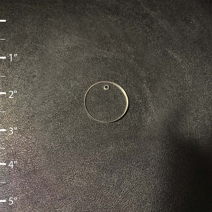 25 Pieces - Round Circle Acrylic Blank Shape - 1" to 5" size