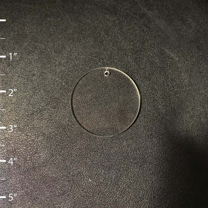 25 Pieces - Round Circle Acrylic Blank Shape - 1" to 5" size