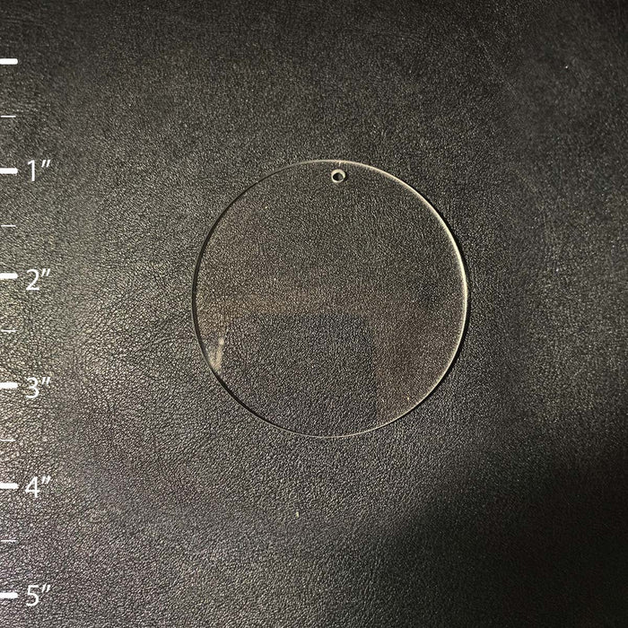 10 piezas - Círculo redondo Acrílico Forma en blanco - Tamaño de 1" a 5"