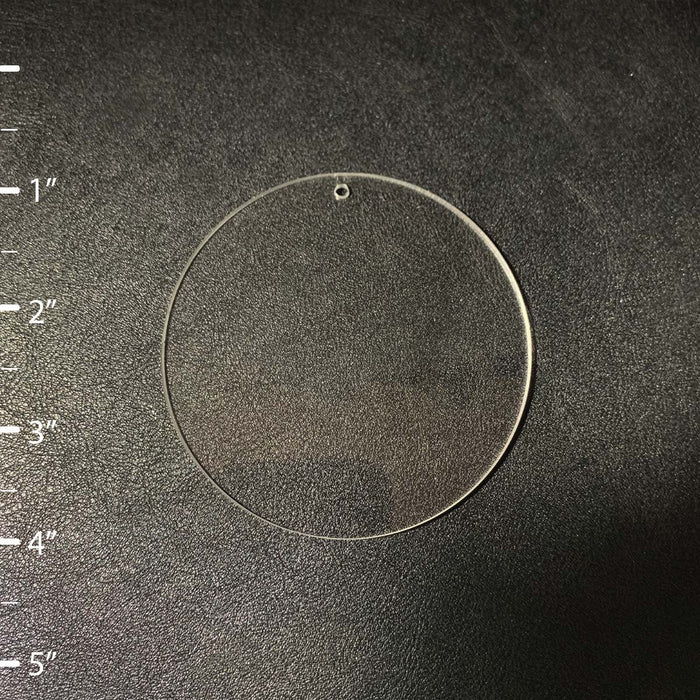 25 Pieces - Round Circle Acrylic Blank Shape - 1" to 5" size