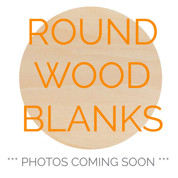10 Pieces - Round Wood Circle Blank Shape - 1" to 5" size