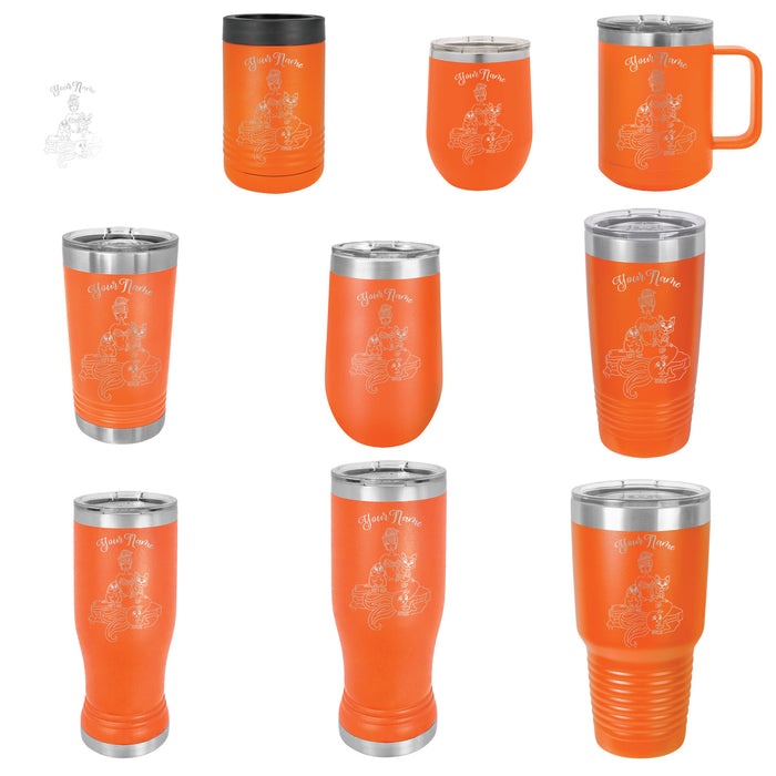 Mermaid Mom - Vaso de viaje con aislamiento de acero inoxidable grabado personalizado - MerMama, Purr-Maid, Fur-Maid - El mejor regalo para el día de la madre